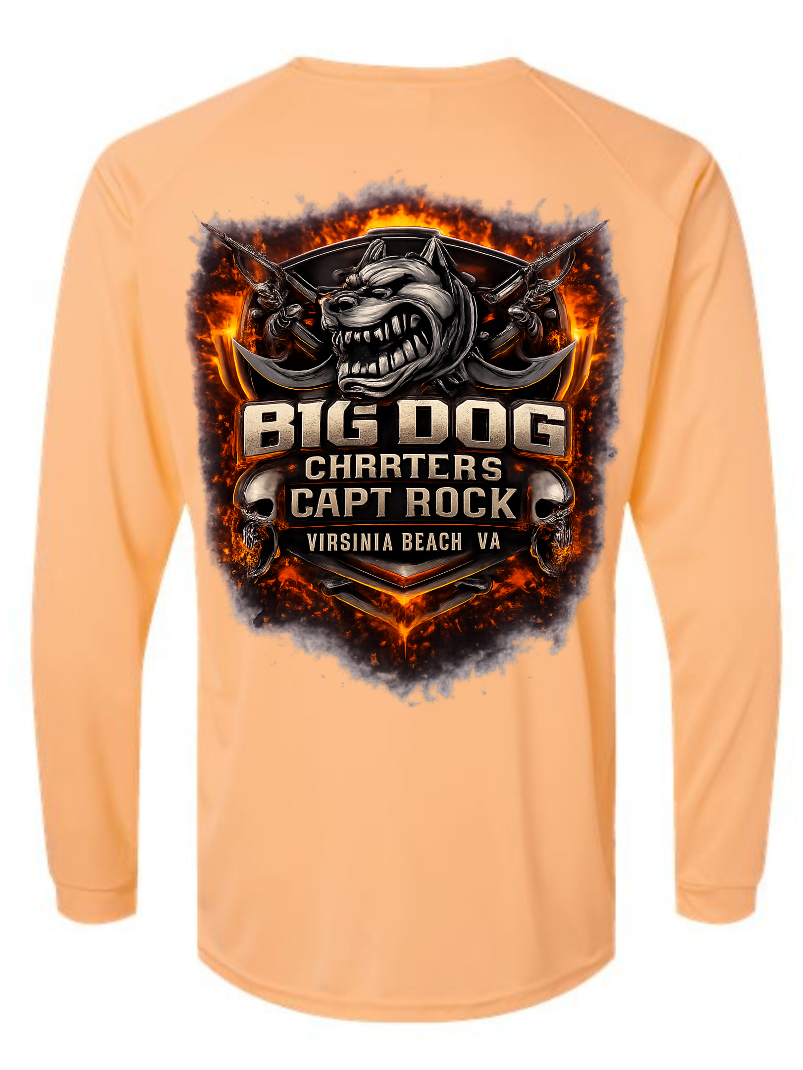 Big Dog Charters Anchor SPF 50 Fishing Shirt