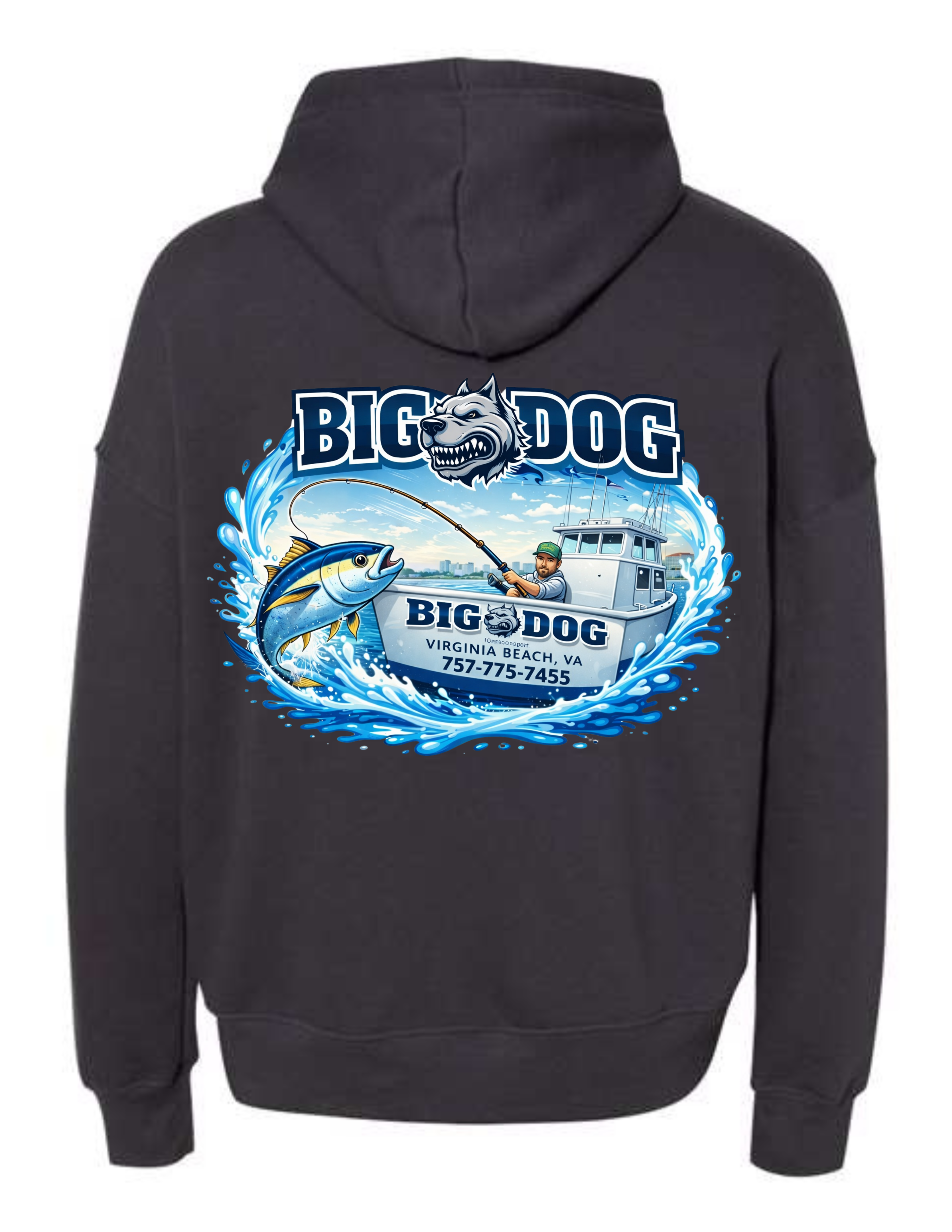 Big Dog Boat Dog Hoodie