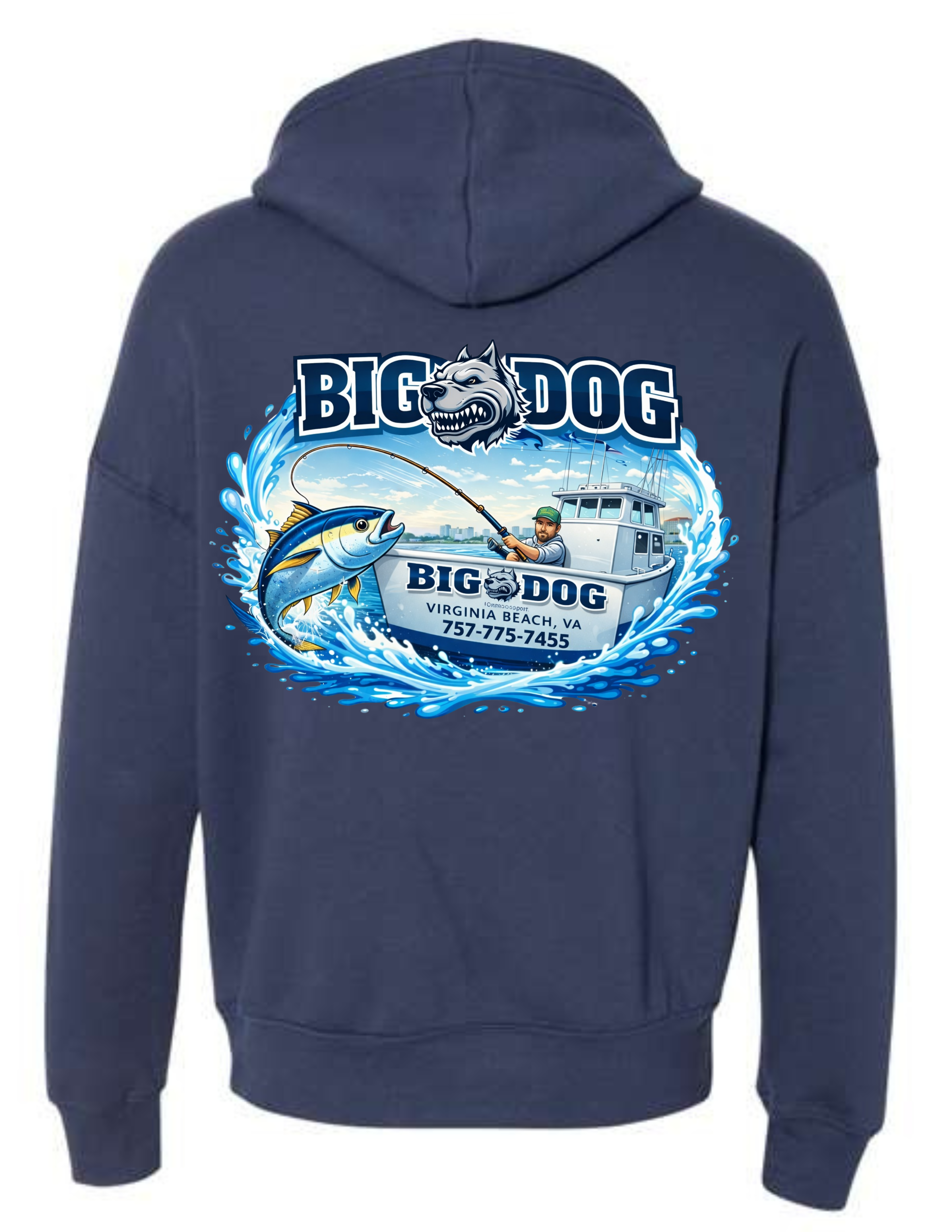 Big Dog Boat Dog Hoodie