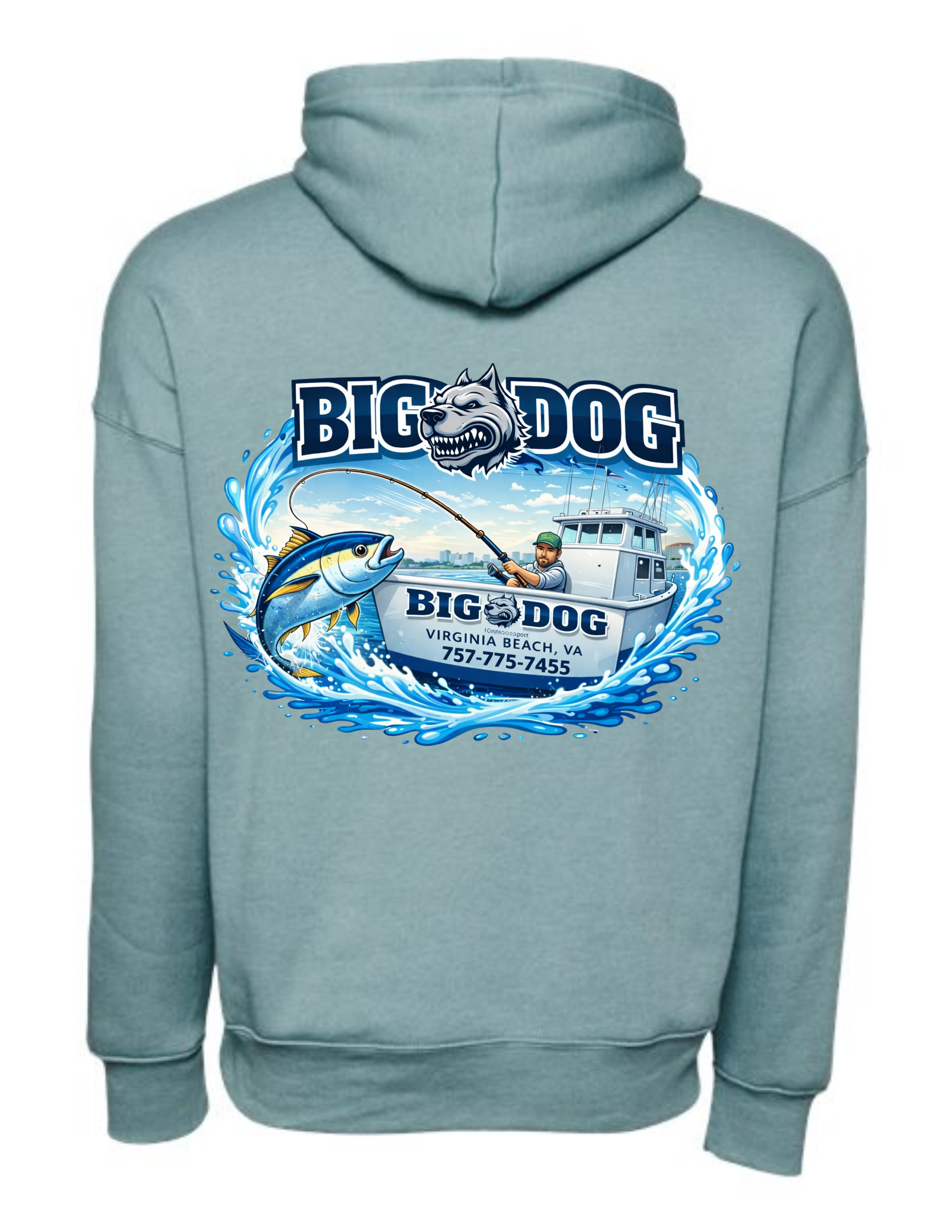 Big Dog Boat Dog Hoodie