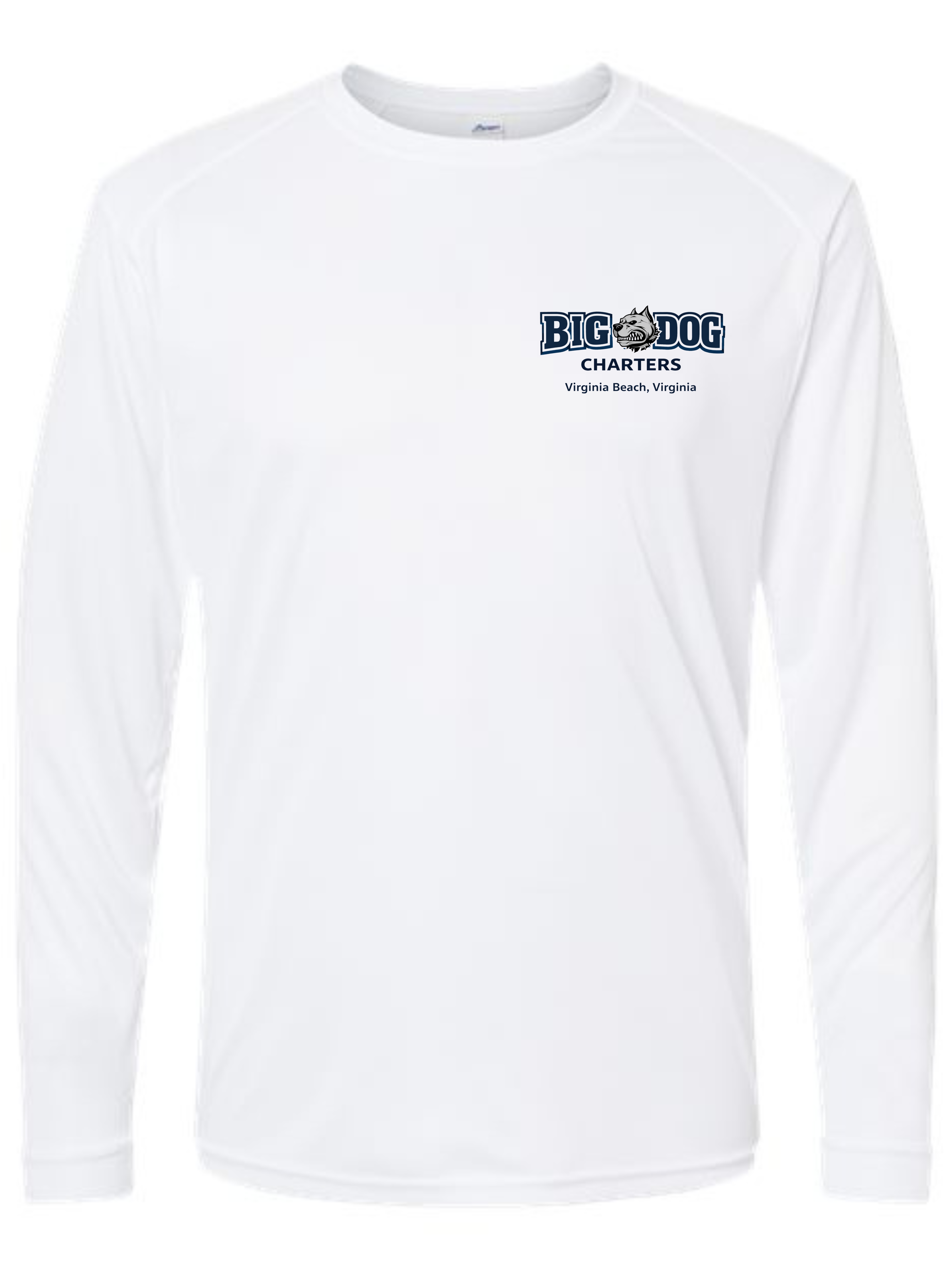 Big Dog Charters Boat Dog SPF 50 fishing shirt