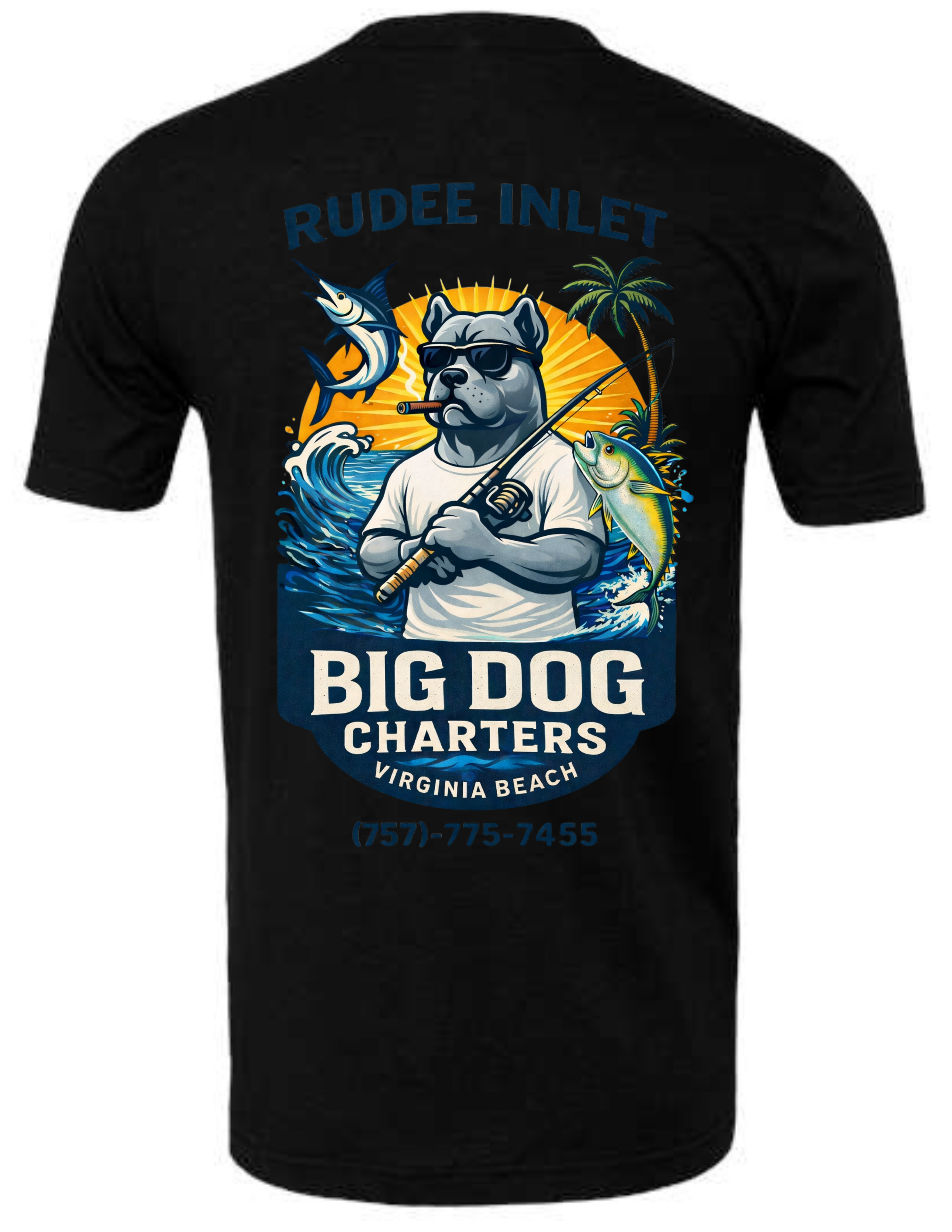 Big Dog Fishing Dog Tee