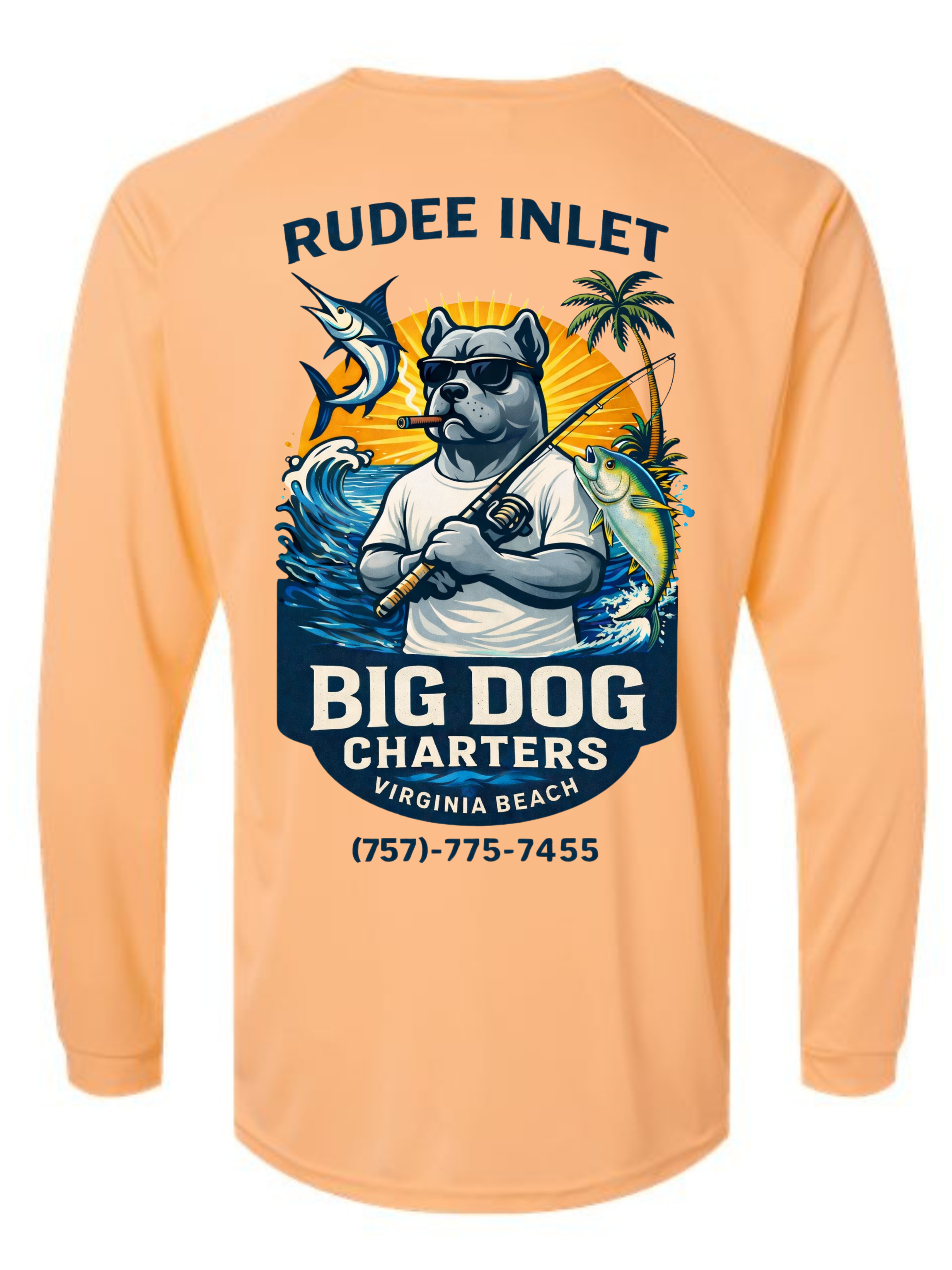 Big Dog Fishing Dog SPF 50 fishing shirt