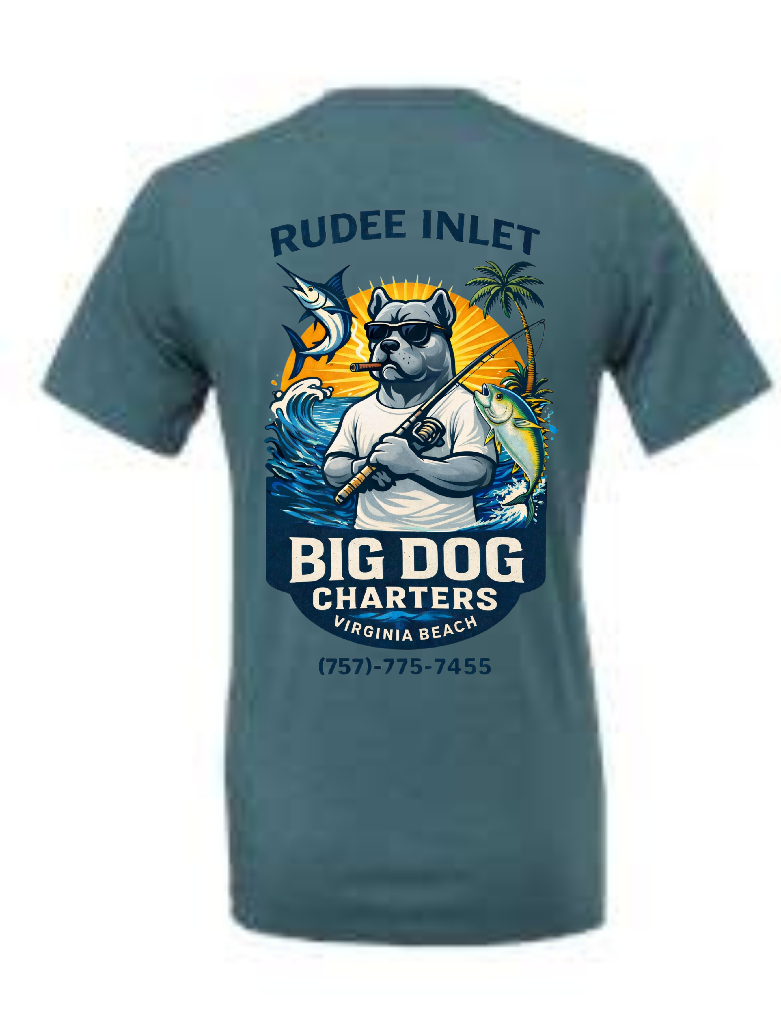 Big Dog Fishing Dog Tee