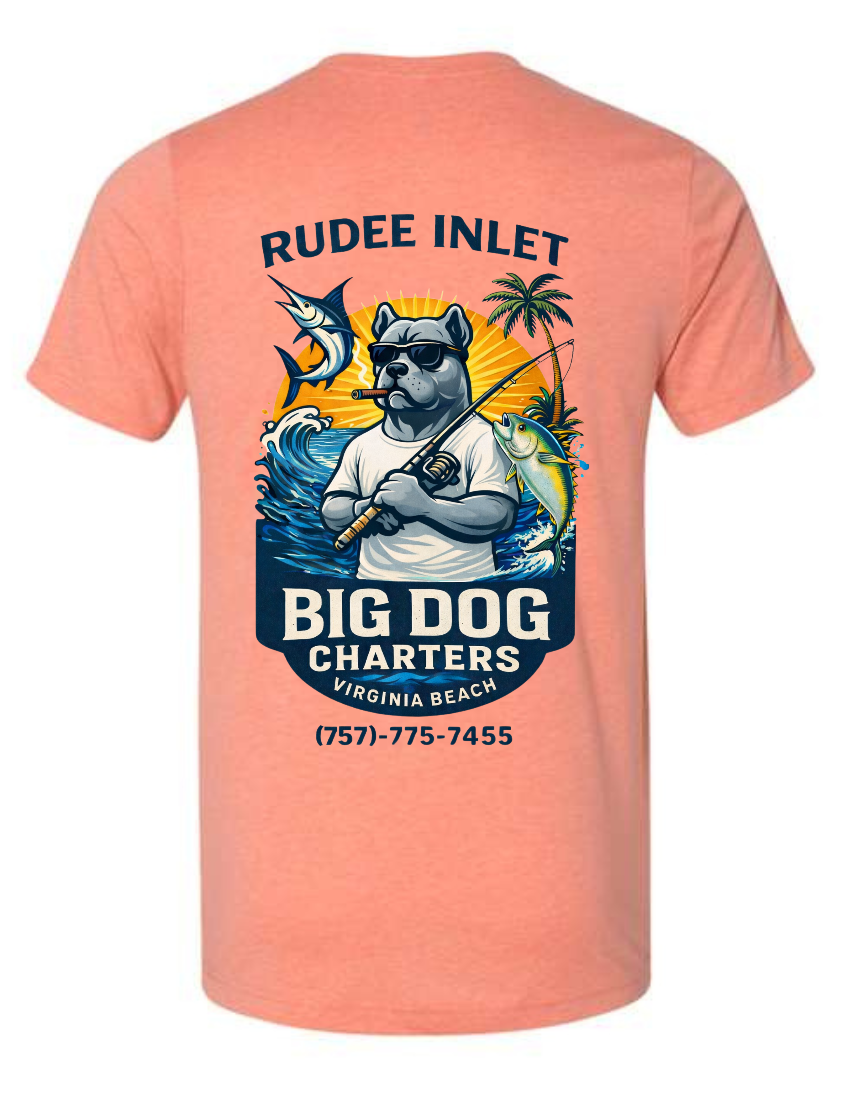 Big Dog Fishing Dog Tee