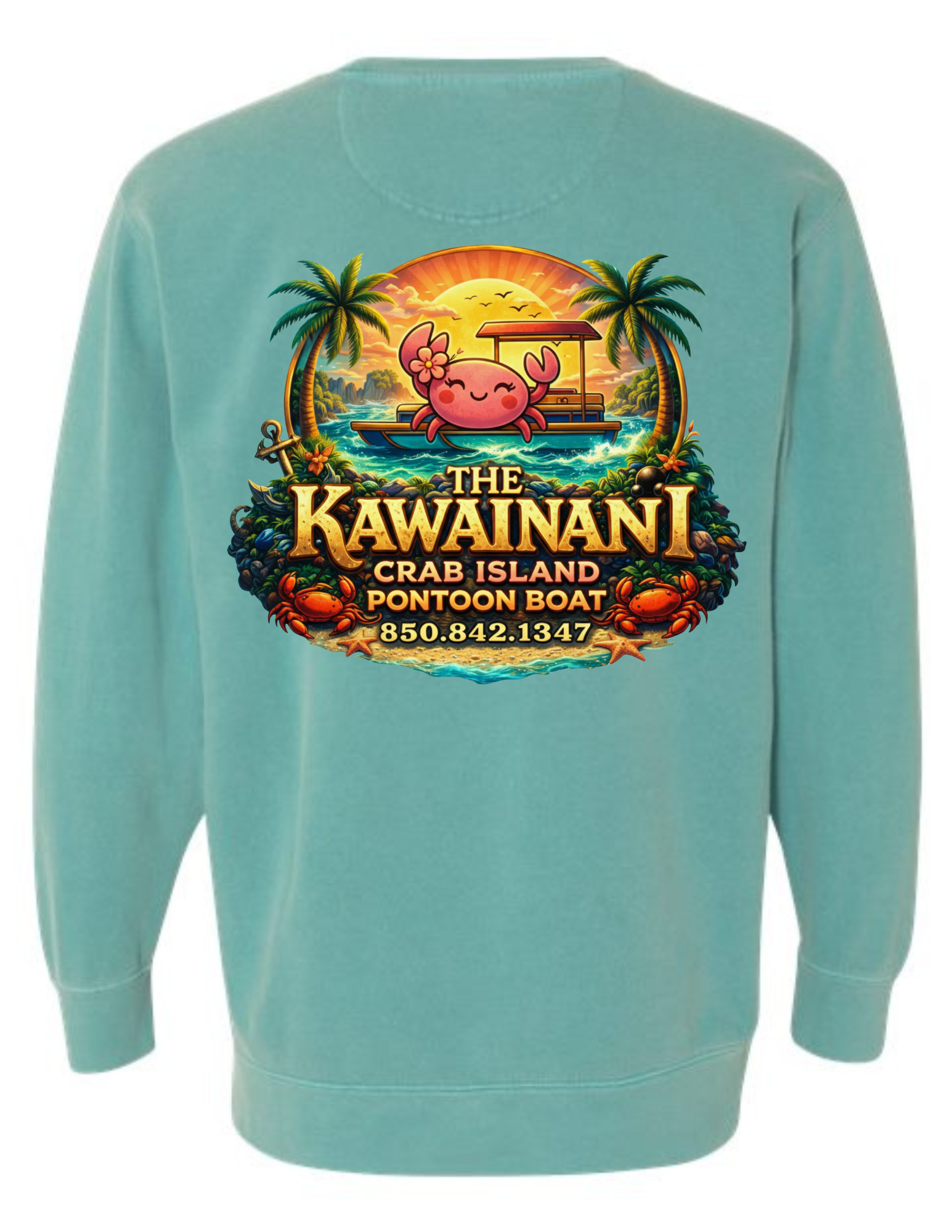 Kawainani Crab Island Crewneck