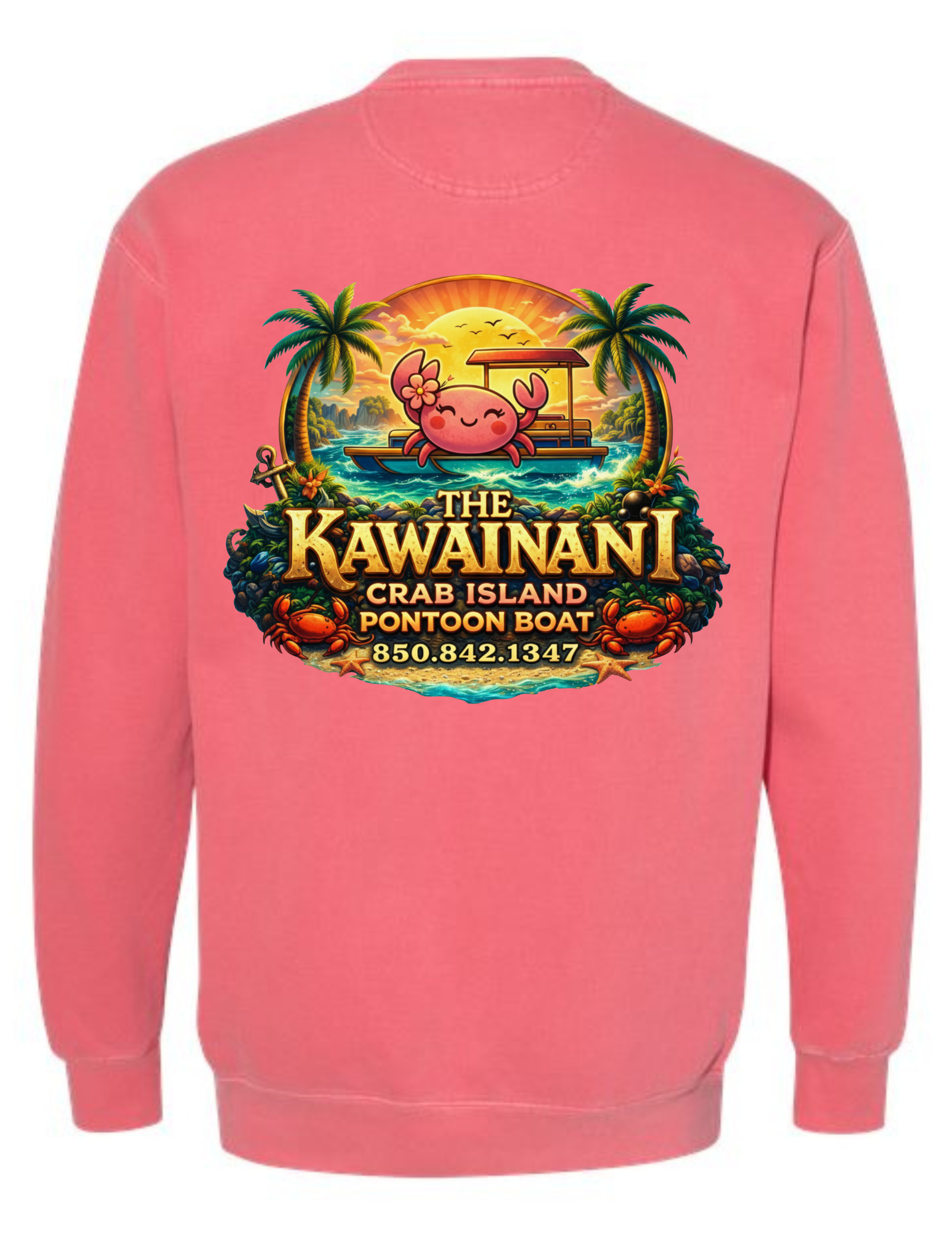 Kawainani Crab Island Crewneck