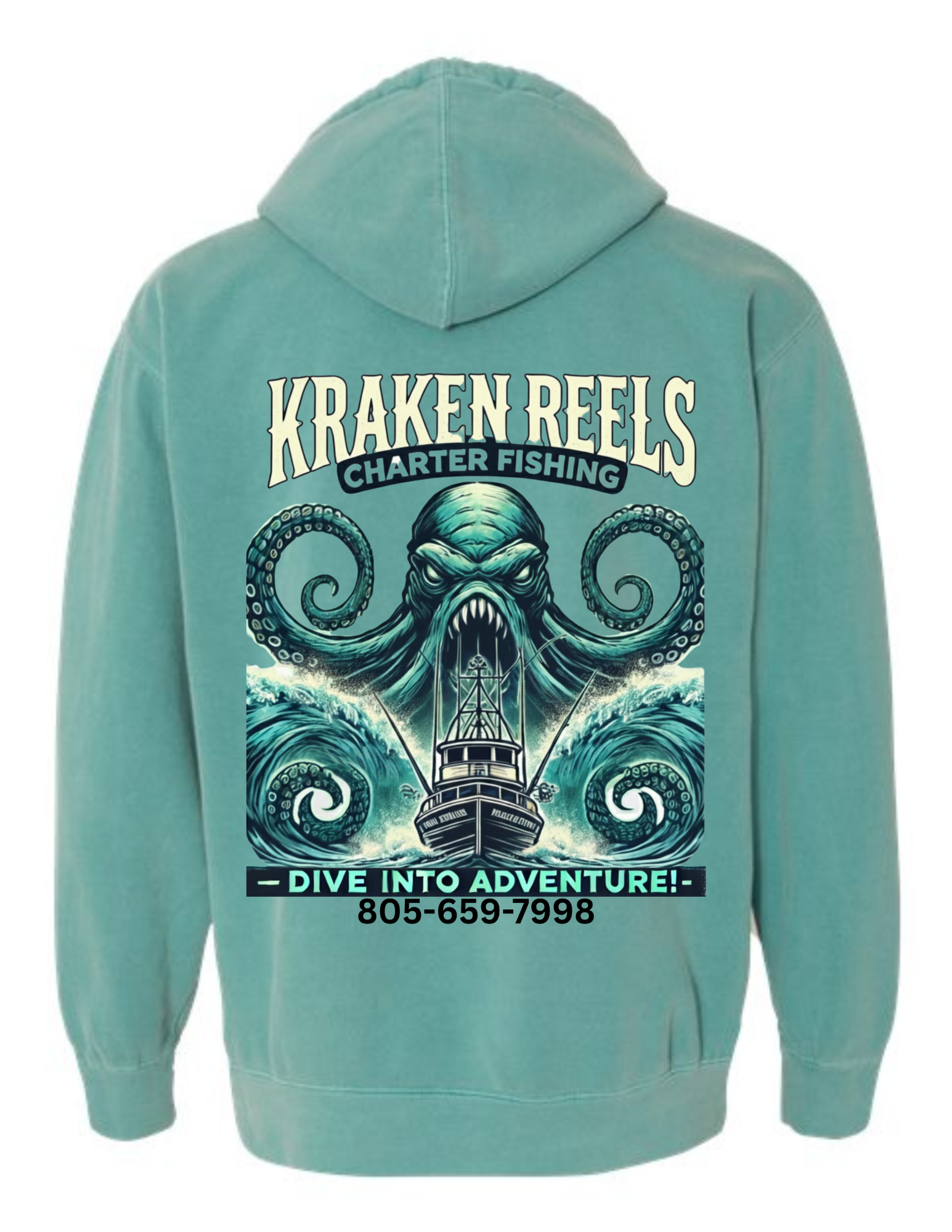 Kraken Reels Ocean Hoodie