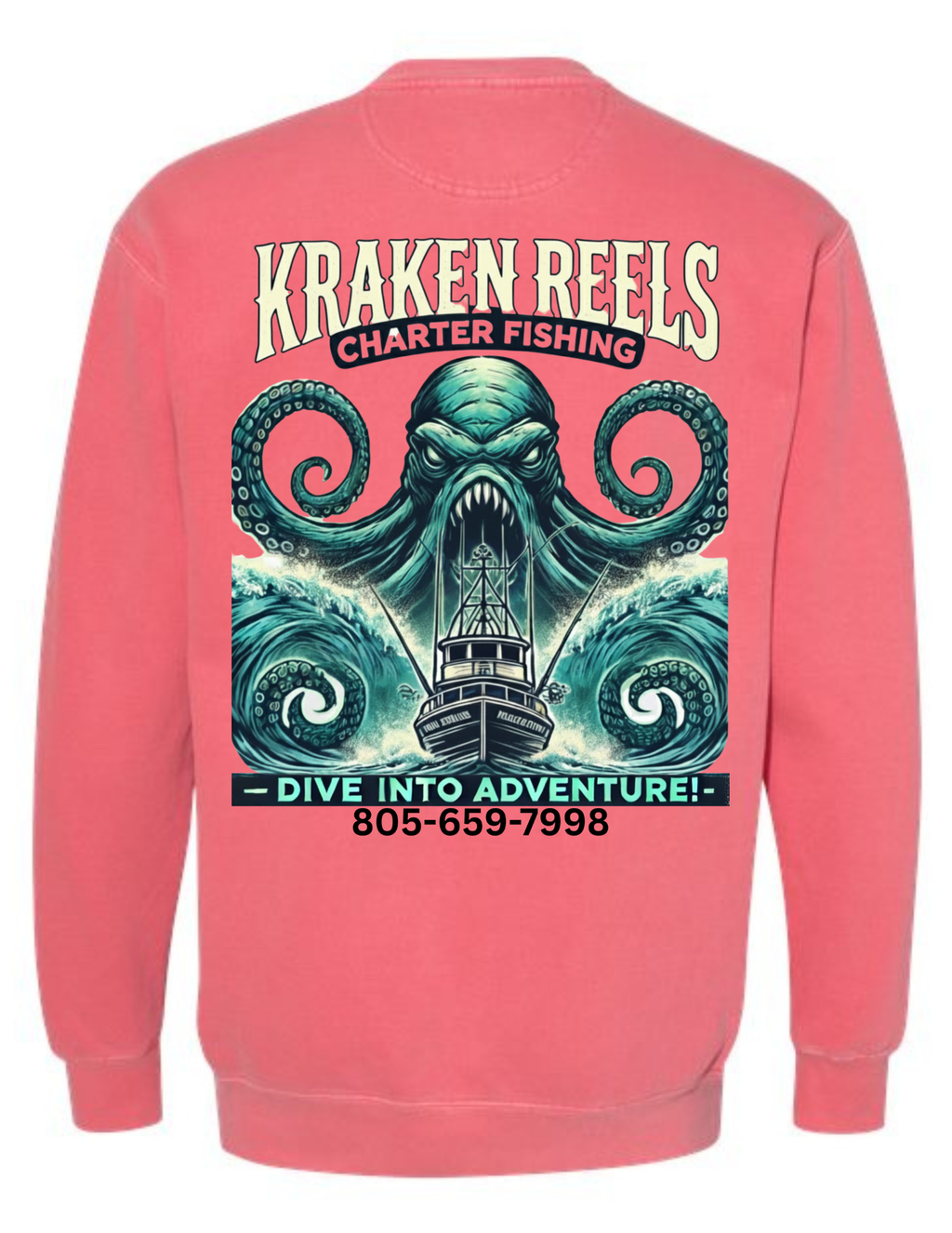 Kraken Reels Ocean Crewneck